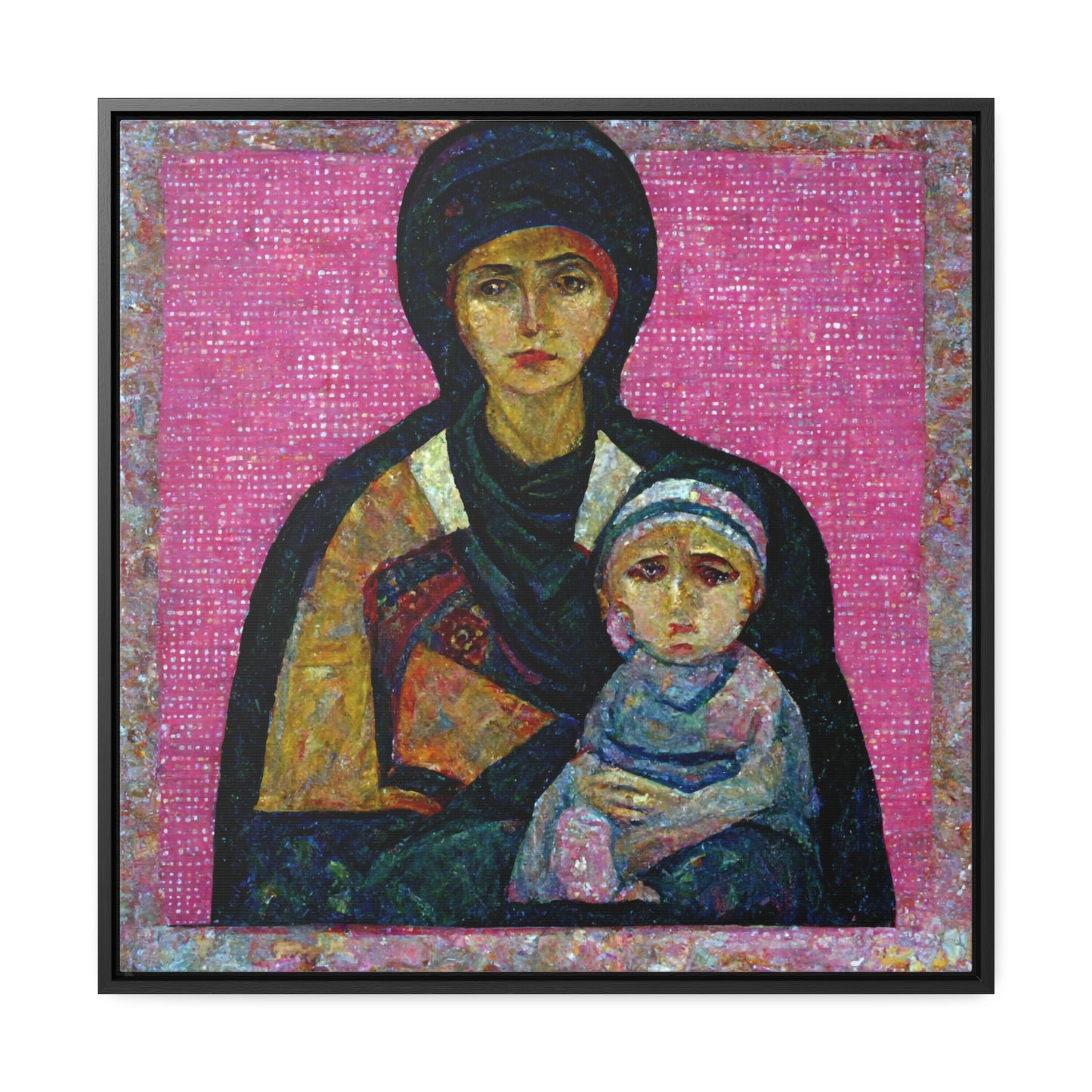 Mary and the Child 12, Valentinii, Gallery Canvas Wraps, Square Frame