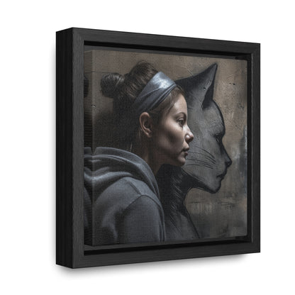 Cat Woman 26, Gallery Canvas Wraps, Square Frame