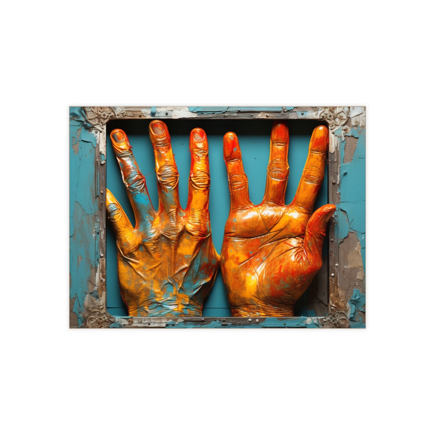 Hands 107, Ceramic Photo Tile