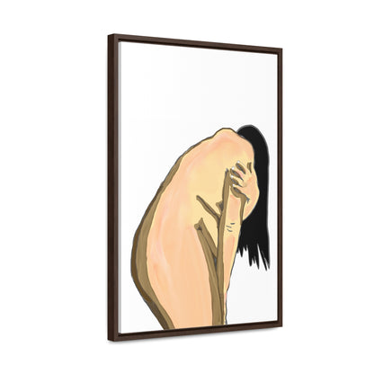 Sorrowful Woman, Original Eduard Pavel, Gallery Canvas Wraps, Vertical Frame