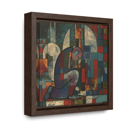 Sad Man 12, Valentinii, Gallery Canvas Wraps, Square Frame