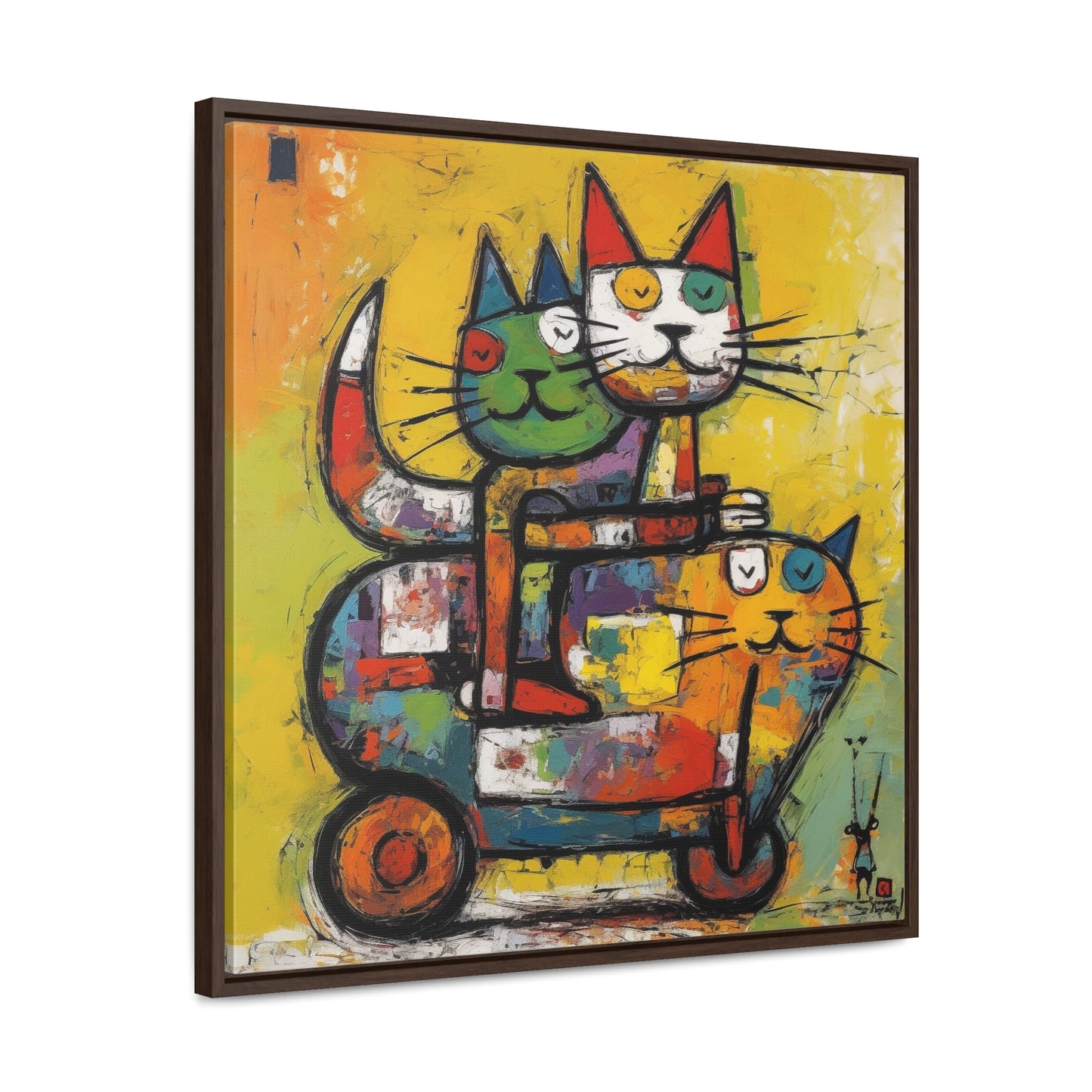 Cat 140, Gallery Canvas Wraps, Square Frame