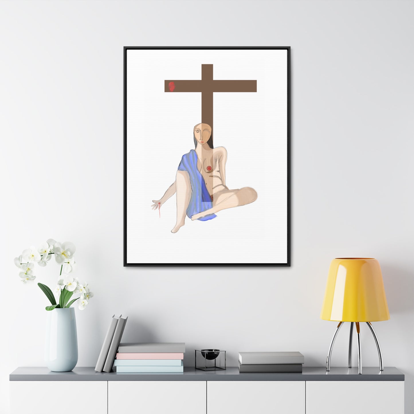 Cross, Original Eduard Pavel, Gallery Canvas Wraps, Vertical Frame