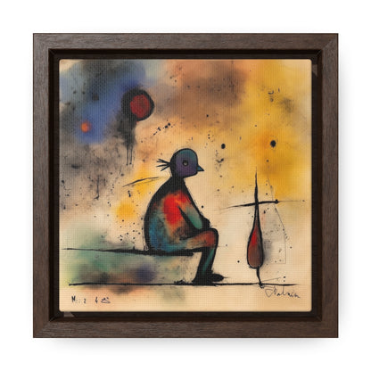 Sad Man 17, Valentinii, Gallery Canvas Wraps, Square Frame