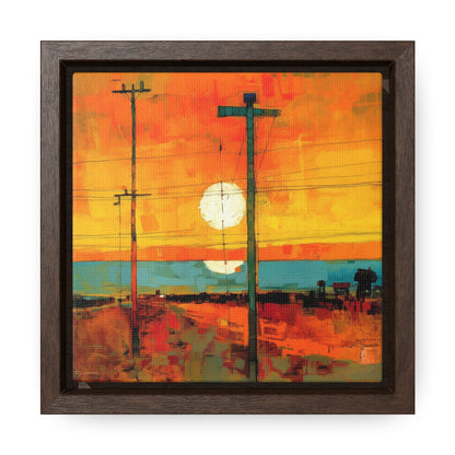 Land of the Sun 60, Valentinii, Gallery Canvas Wraps, Square Frame