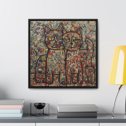 Cat 4, Gallery Canvas Wraps, Square Frame