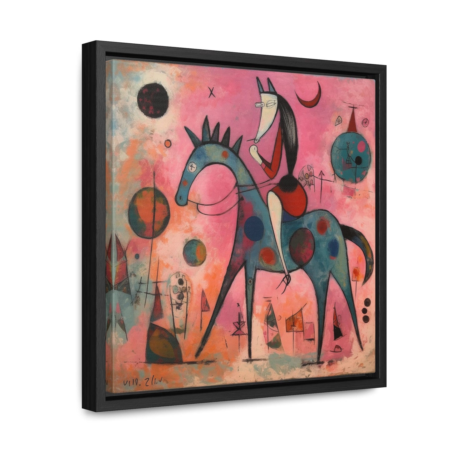 The Dreams of the Child 34, Gallery Canvas Wraps, Square Frame