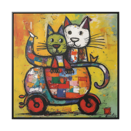 Cat 141, Gallery Canvas Wraps, Square Frame