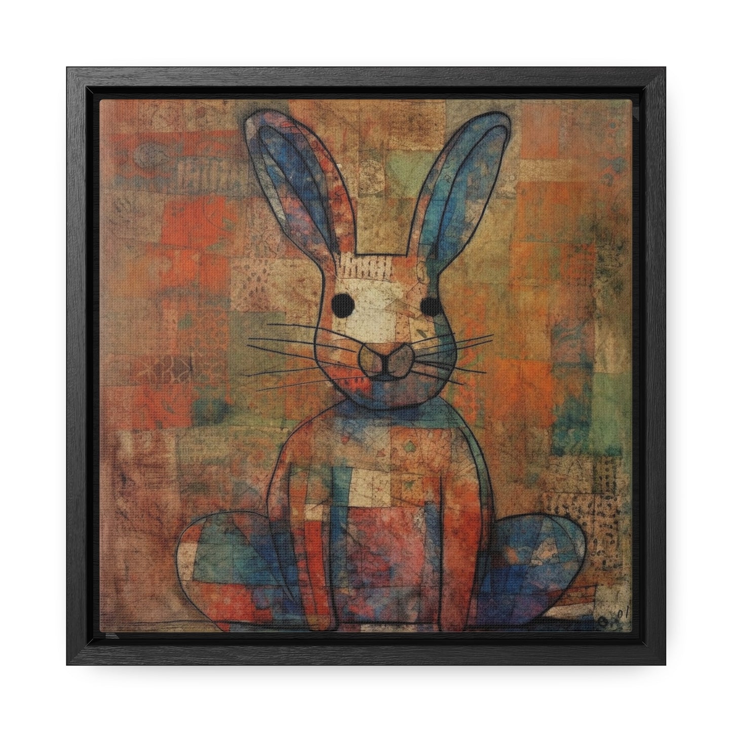 Rabbit 24, Gallery Canvas Wraps, Square Frame