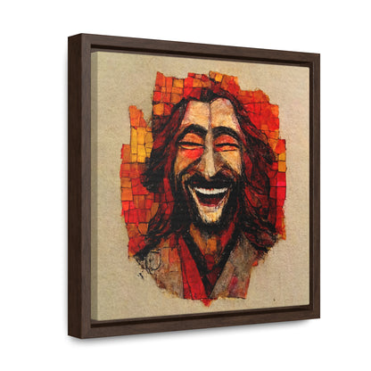 Jesus smiling 6, Valentinii, Gallery Canvas Wraps, Square Frame