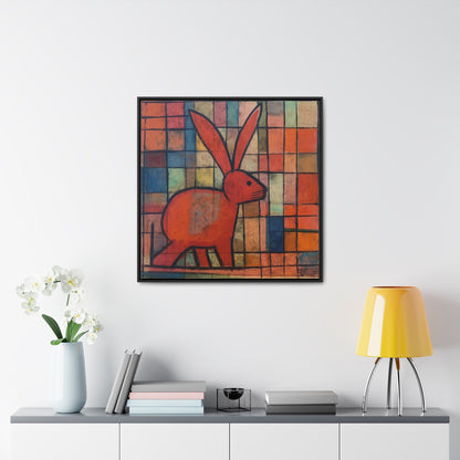 Rabbit 30, Gallery Canvas Wraps, Square Frame