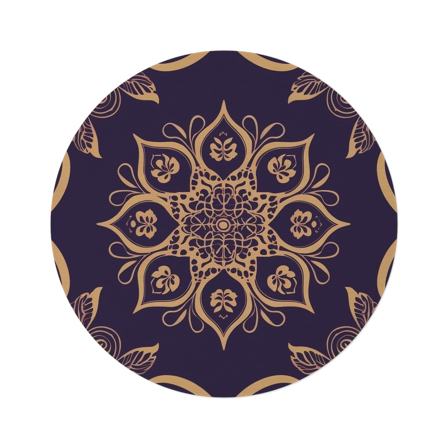 V Fractal 4,  Round Rug