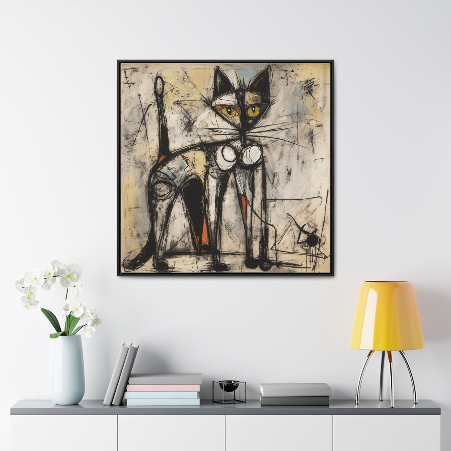 Cat 84, Gallery Canvas Wraps, Square Frame