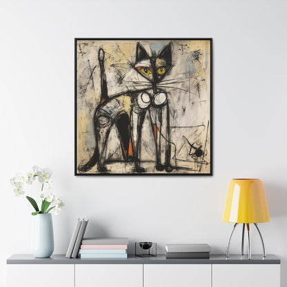 Cat 84, Gallery Canvas Wraps, Square Frame