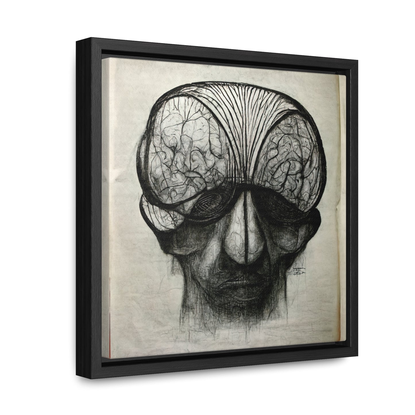 Brain 54, Valentinii, Gallery Canvas Wraps, Square Frame