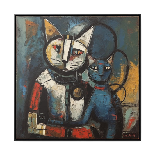 Cat 82, Gallery Canvas Wraps, Square Frame