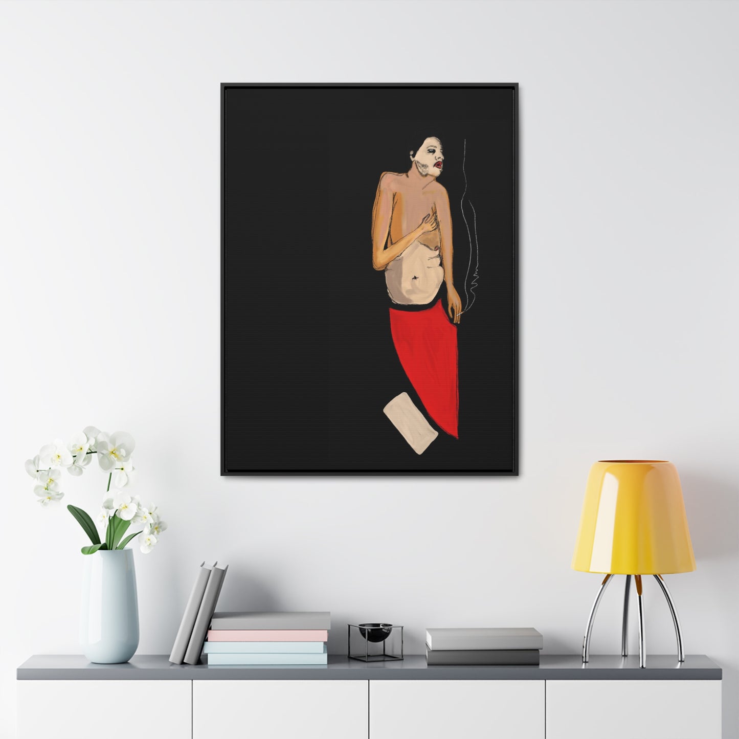 A Depressive Aladdin, Original Eduard Pavel, Gallery Canvas Wraps, Vertical Frame