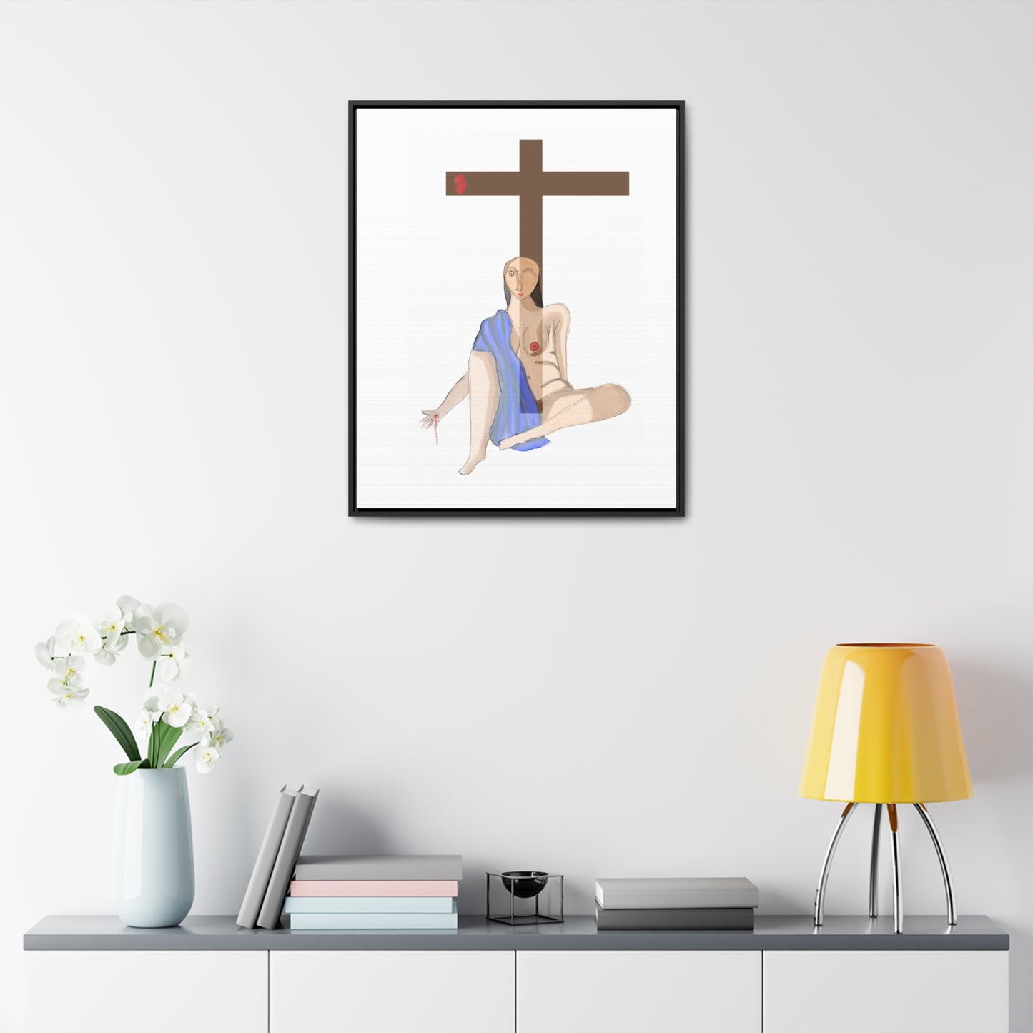 Cross, Original Eduard Pavel, Gallery Canvas Wraps, Vertical Frame