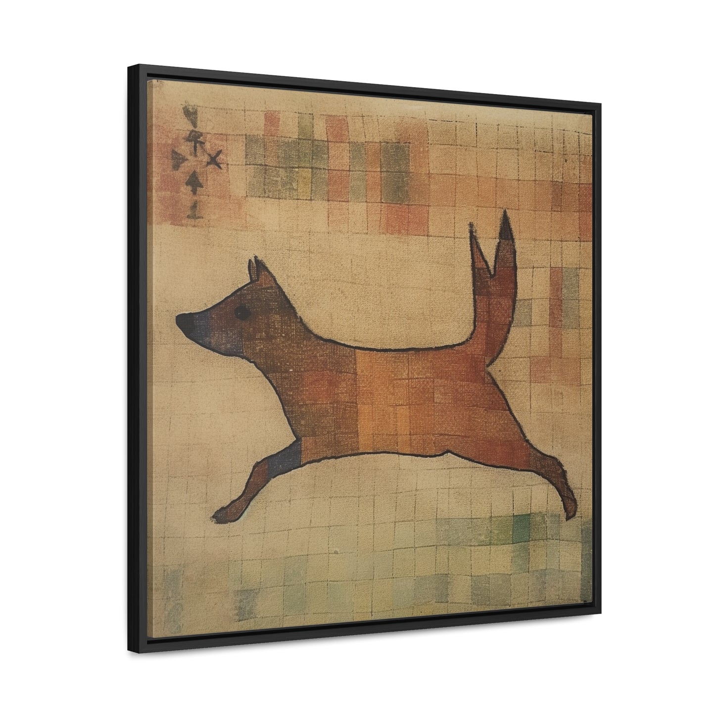 V Dog, Gallery Canvas Wraps, Square Frame