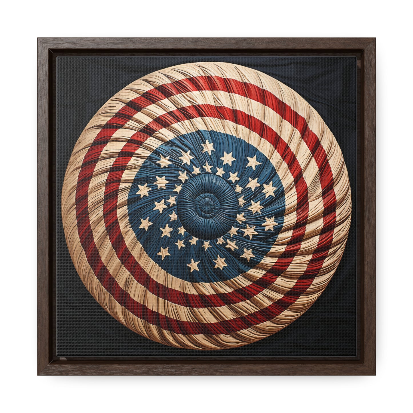 Flag 16, Gallery Canvas Wraps, Square Frame