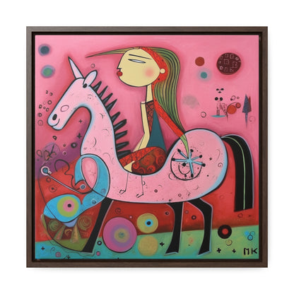 The Dreams of the Child 61, Gallery Canvas Wraps, Square Frame