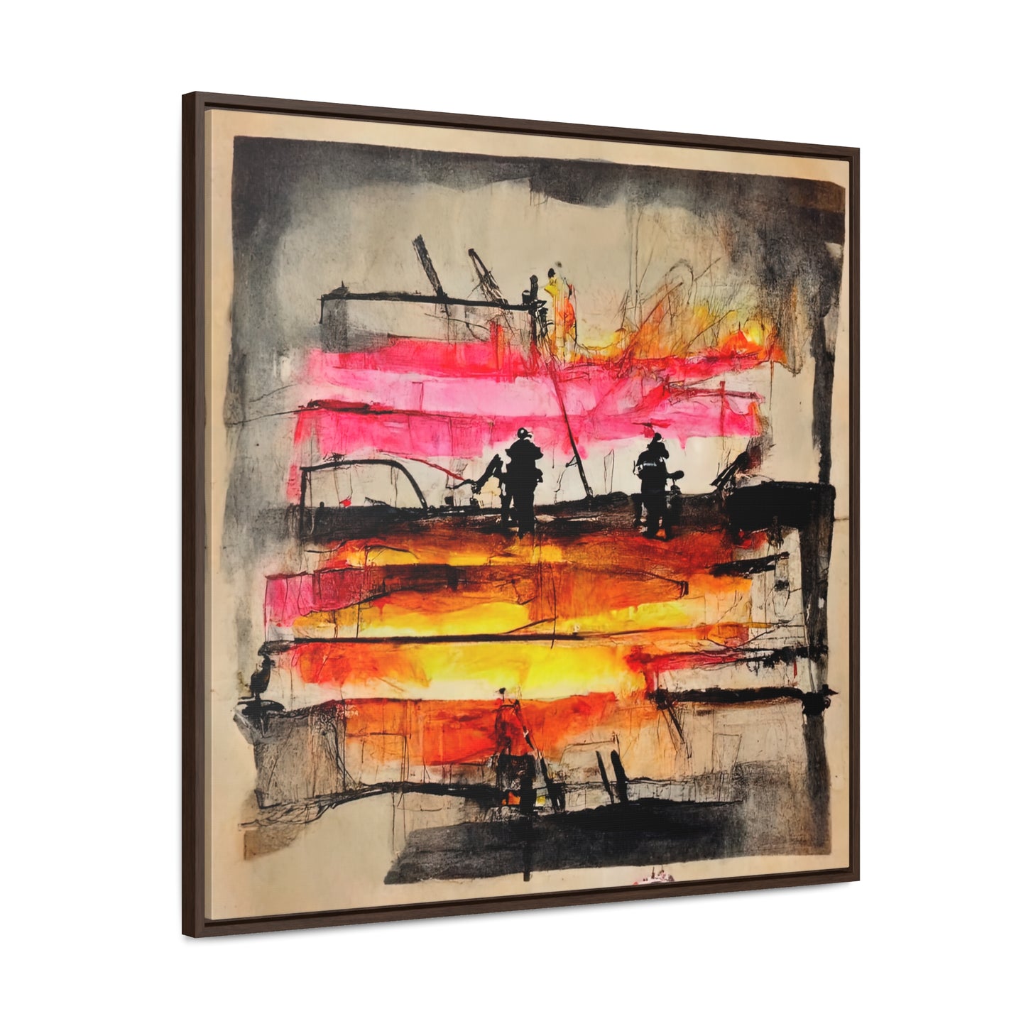 Land of the Sun 9, Valentinii, Gallery Canvas Wraps, Square Frame