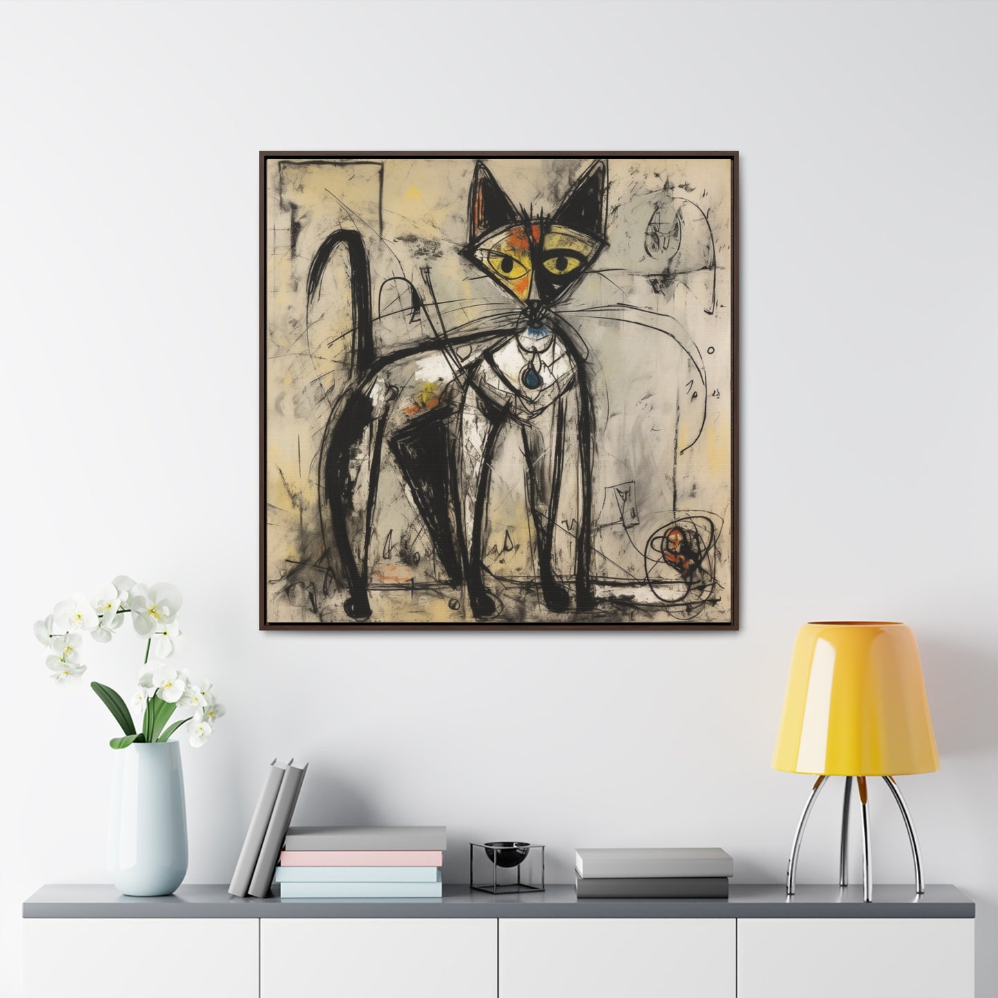 Cat 51, Gallery Canvas Wraps, Square Frame