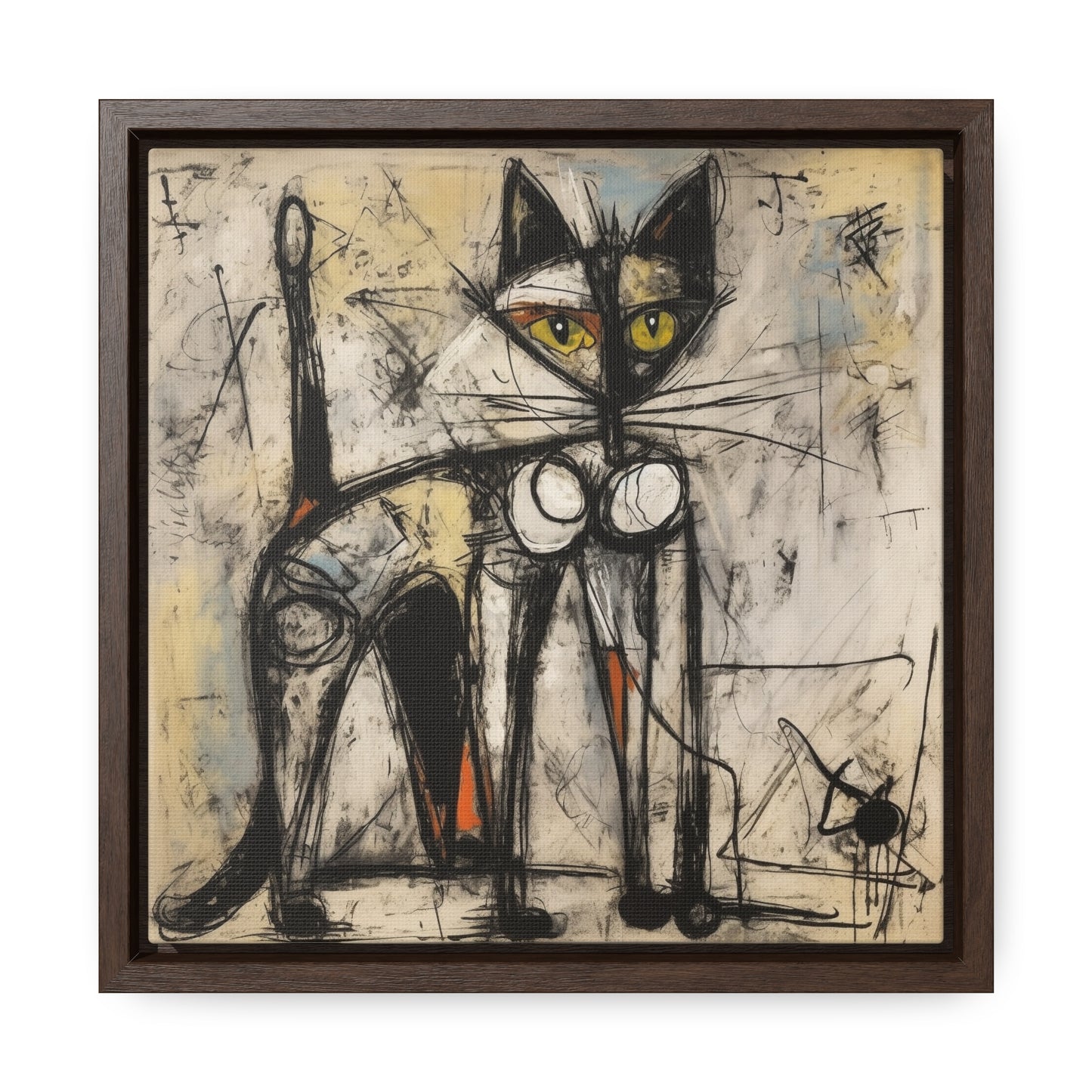 Cat 84, Gallery Canvas Wraps, Square Frame