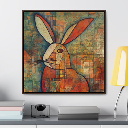 Rabbit 5, Gallery Canvas Wraps, Square Frame