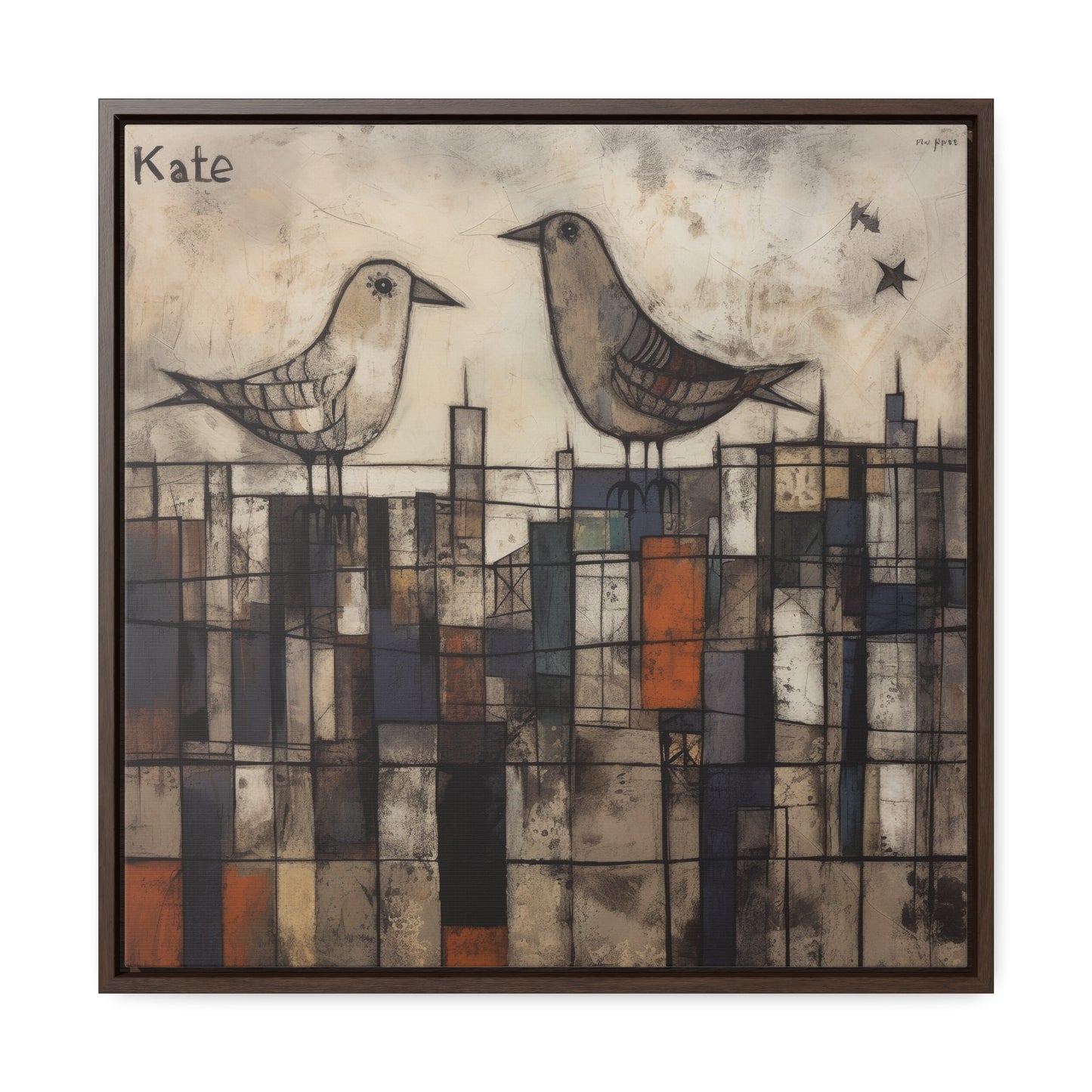 Bird 30, Gallery Canvas Wraps, Square Frame