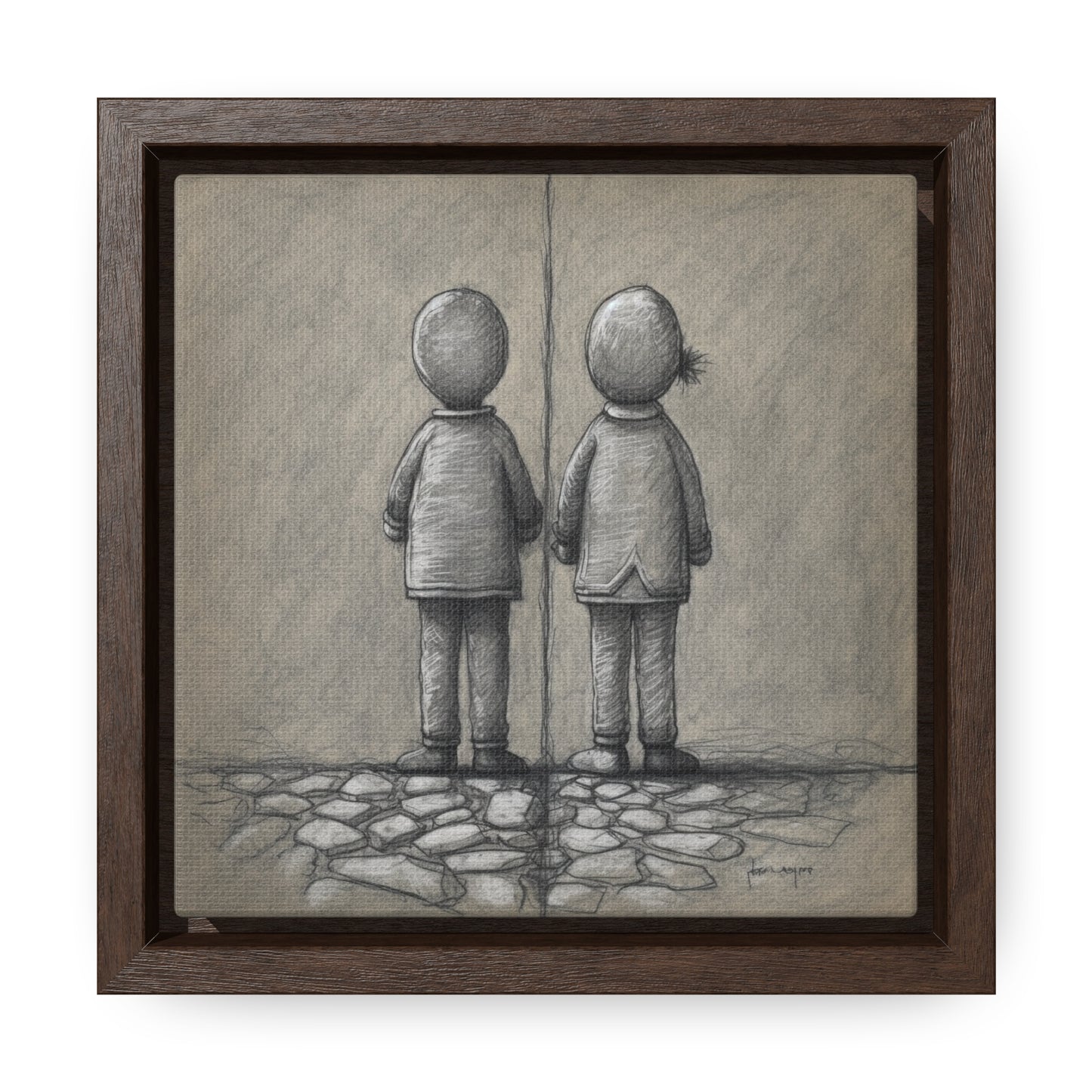 The Courage of Vulnerability 7, Valentinii, Gallery Canvas Wraps, Square Frame