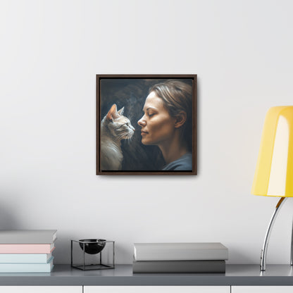 Cat Woman 32, Gallery Canvas Wraps, Square Frame