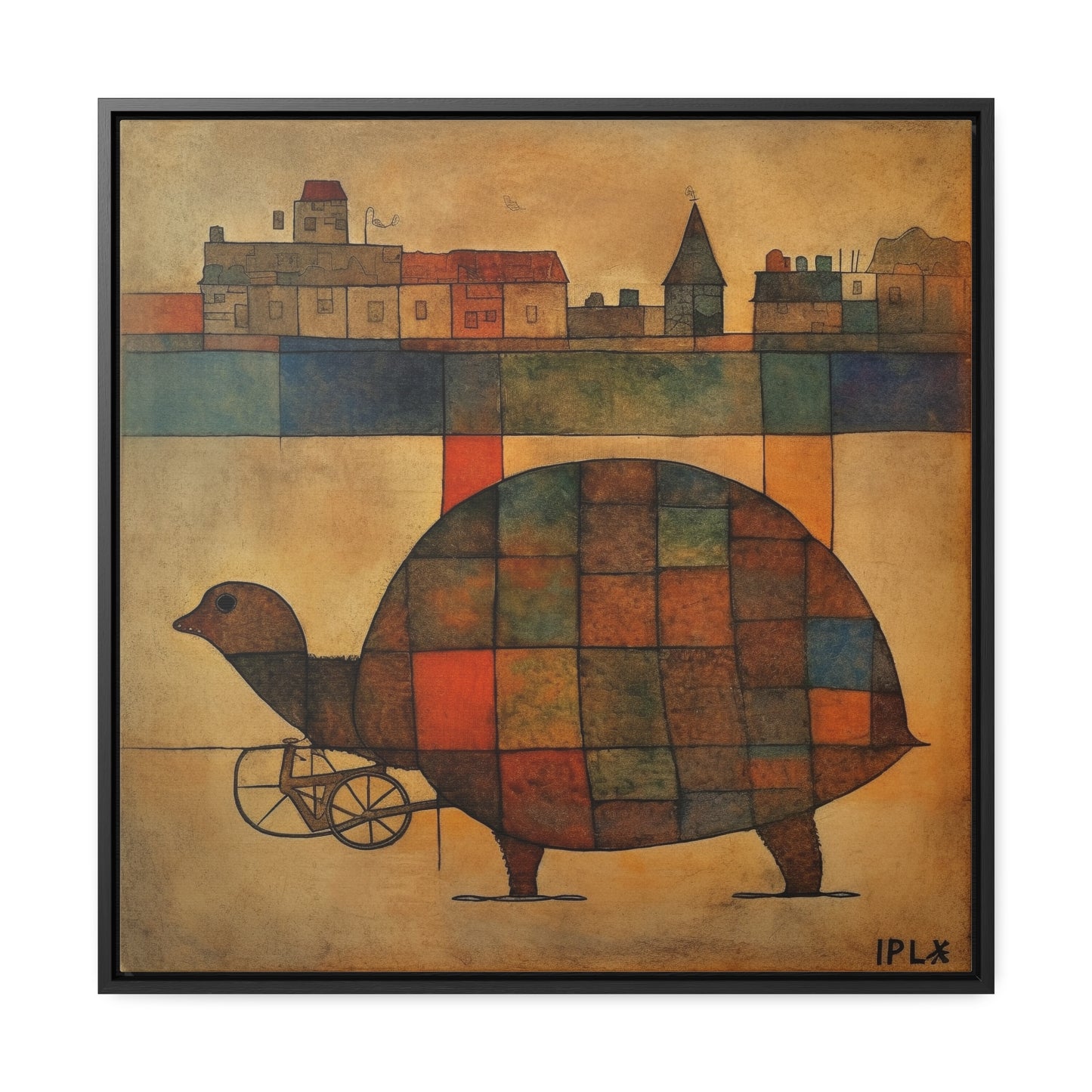 Turtle 17, Gallery Canvas Wraps, Square Frame