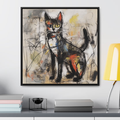 Cat 59, Gallery Canvas Wraps, Square Frame