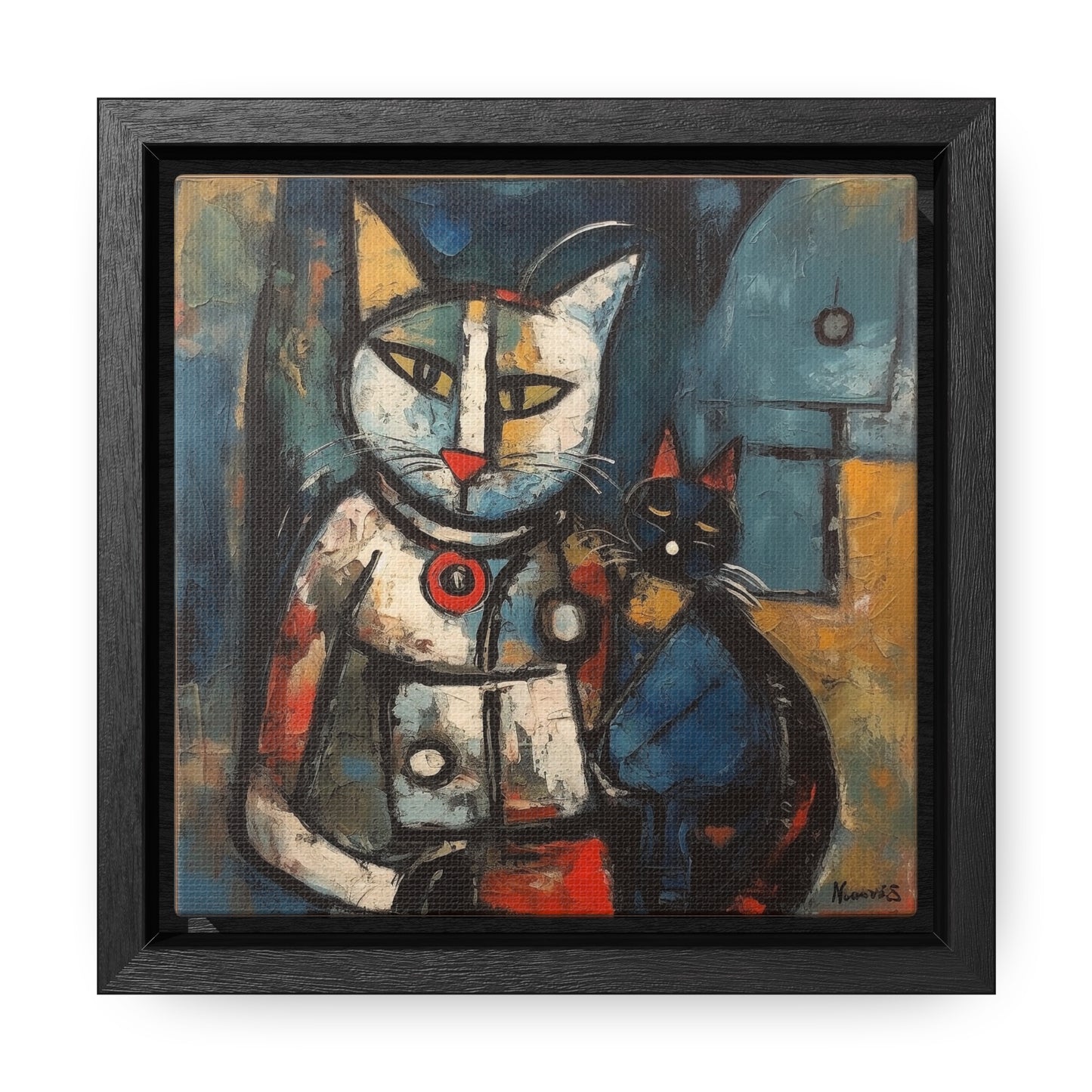 Cat 80, Gallery Canvas Wraps, Square Frame