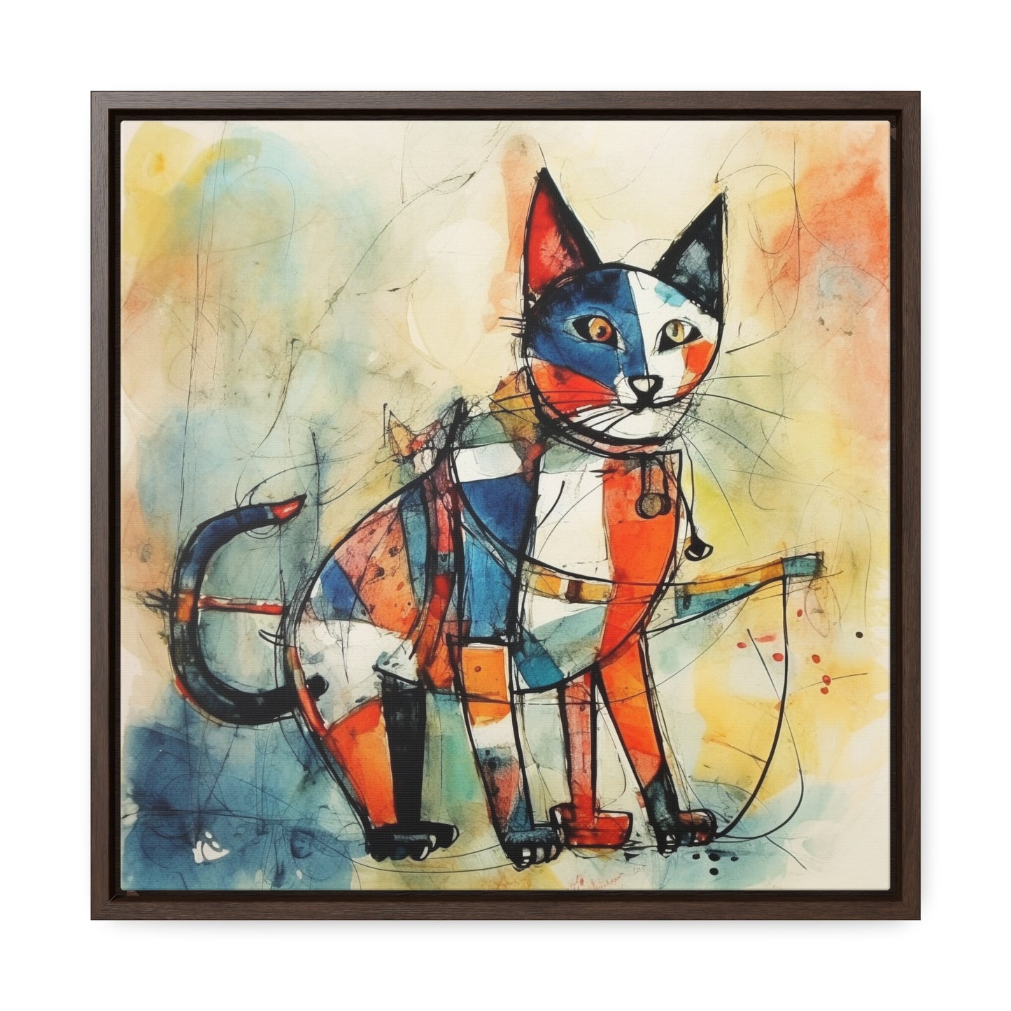 Cat 103, Gallery Canvas Wraps, Square Frame