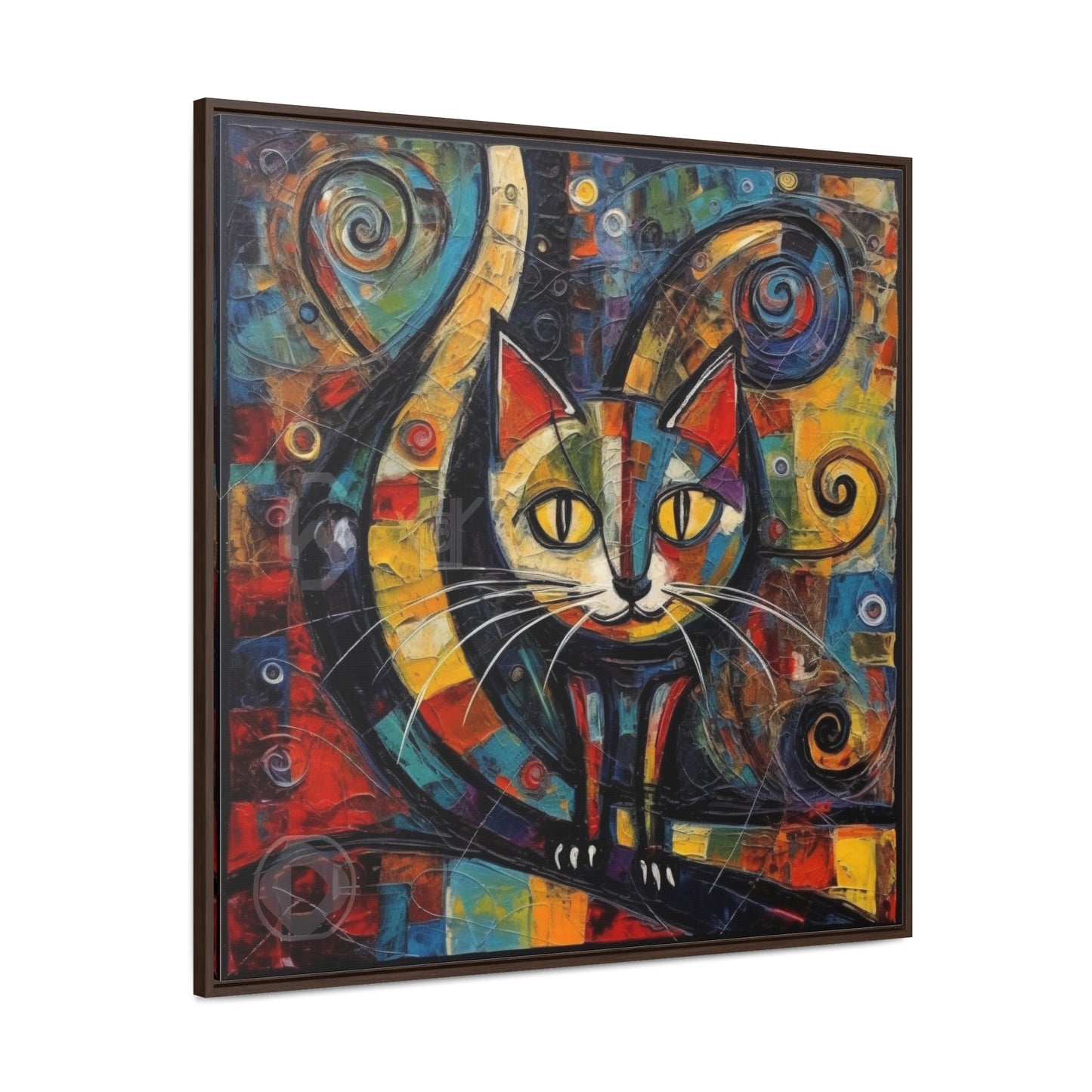 Cat 117, Gallery Canvas Wraps, Square Frame