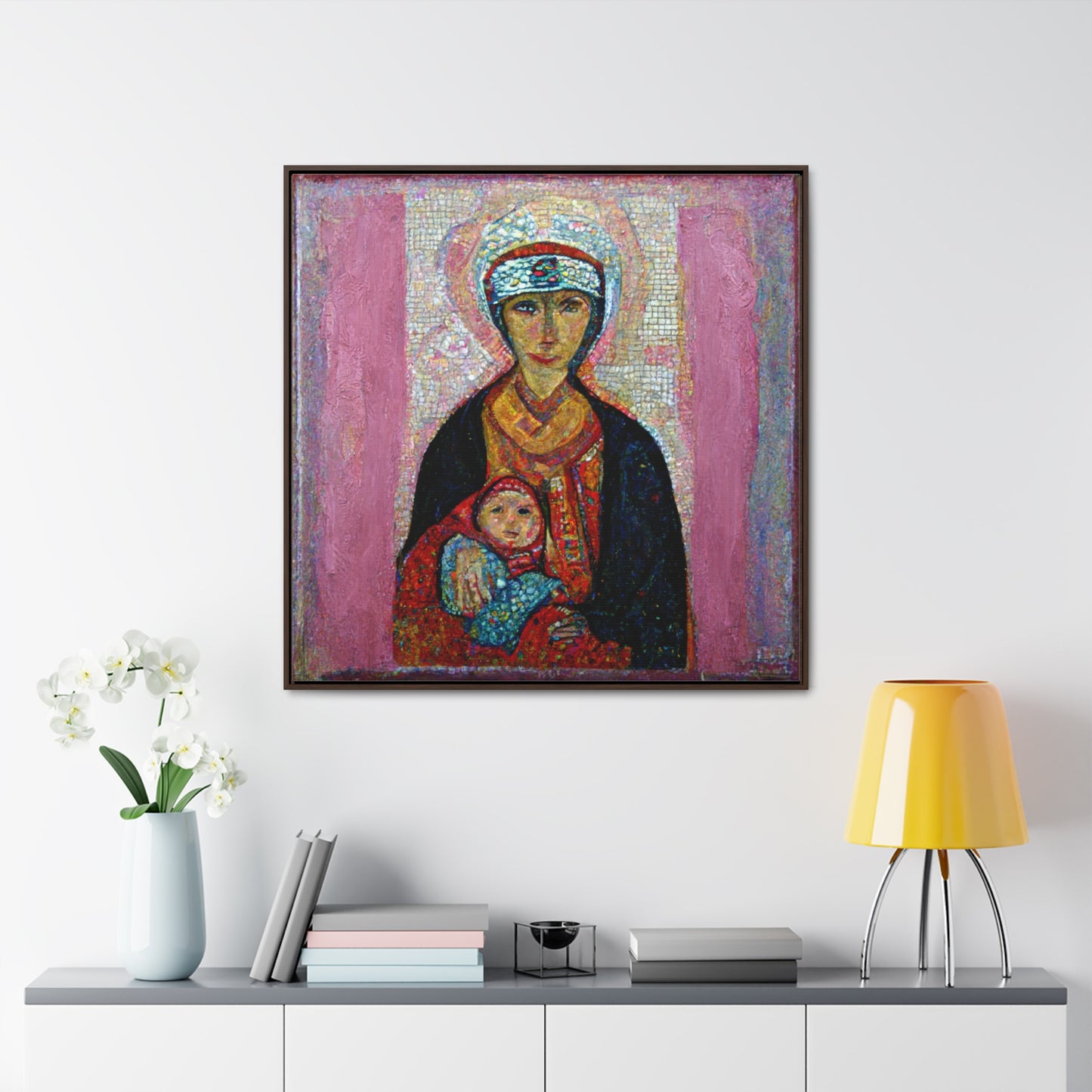 Mary and the Child 23, Valentinii, Gallery Canvas Wraps, Square Frame