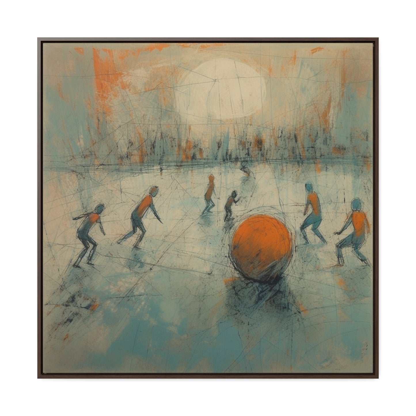 Childhood 19, Gallery Canvas Wraps, Square Frame