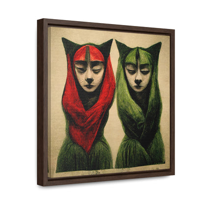 Cat Woman 5, Valentinii, Gallery Canvas Wraps, Square Frame