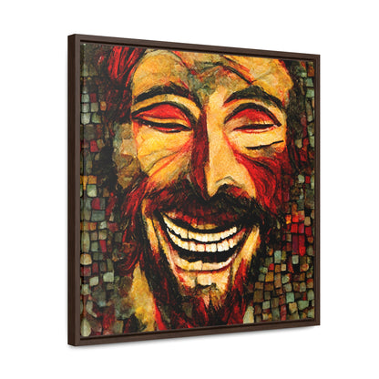 Jesus smiling 3, Valentinii, Gallery Canvas Wraps, Square Frame