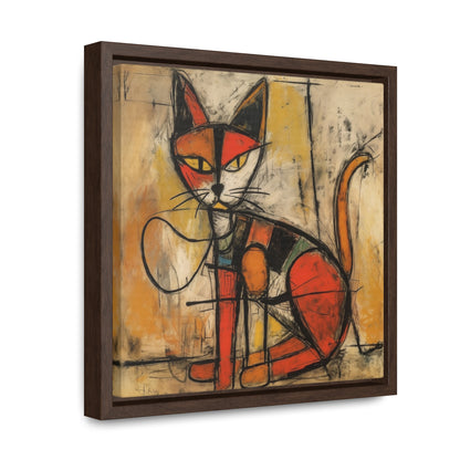 Cat 90, Gallery Canvas Wraps, Square Frame