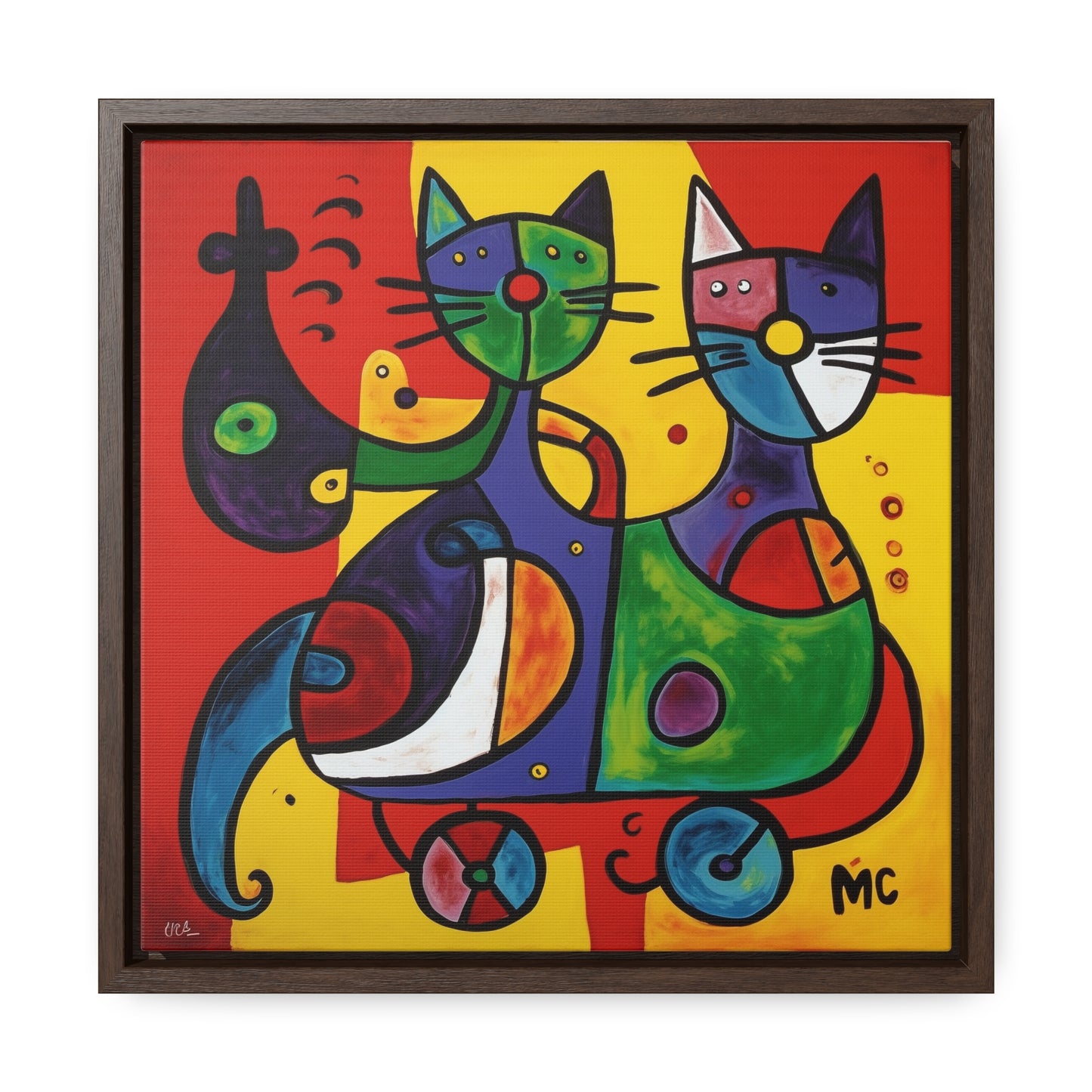 Cat 151, Gallery Canvas Wraps, Square Frame