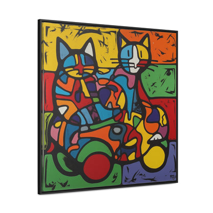 Cat 145, Gallery Canvas Wraps, Square Frame