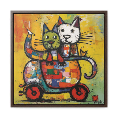 Cat 141, Gallery Canvas Wraps, Square Frame