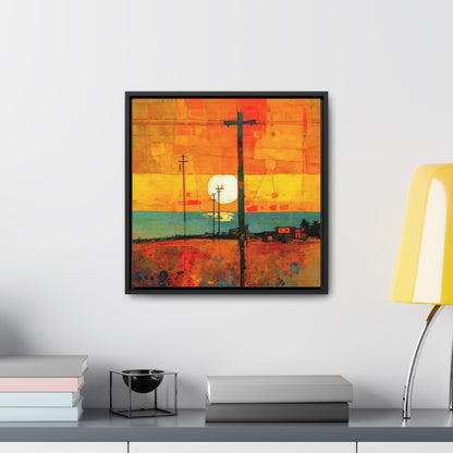 Land of the Sun 63, Valentinii, Gallery Canvas Wraps, Square Frame