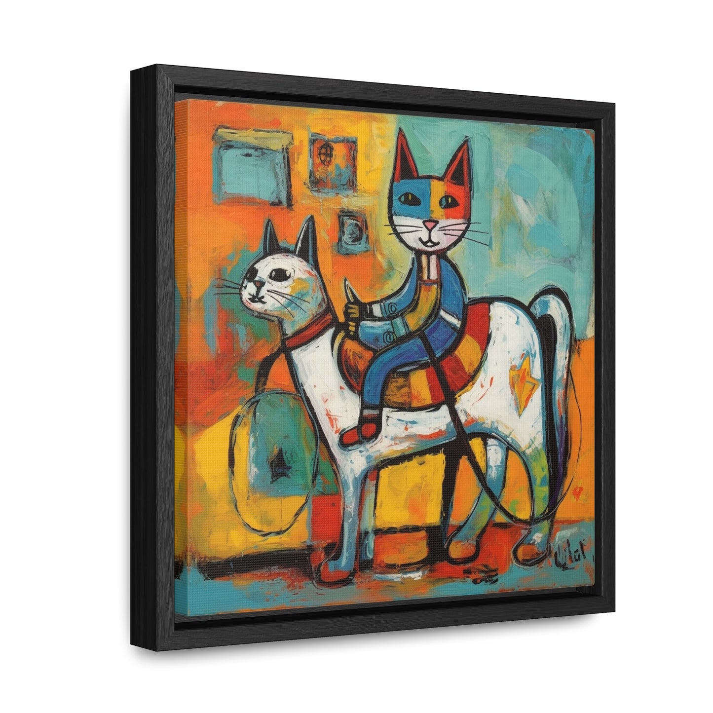 Cat 108, Gallery Canvas Wraps, Square Frame