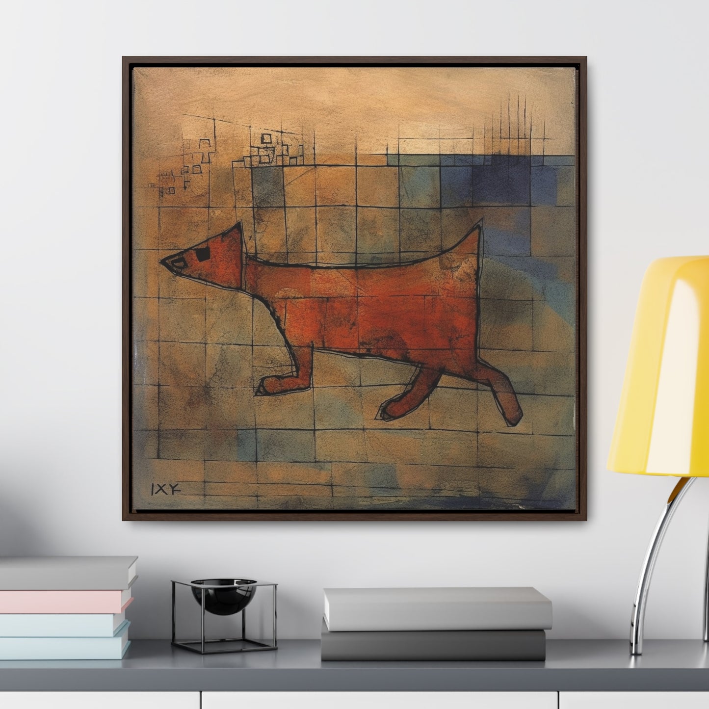 V Dog 11, Gallery Canvas Wraps, Square Frame