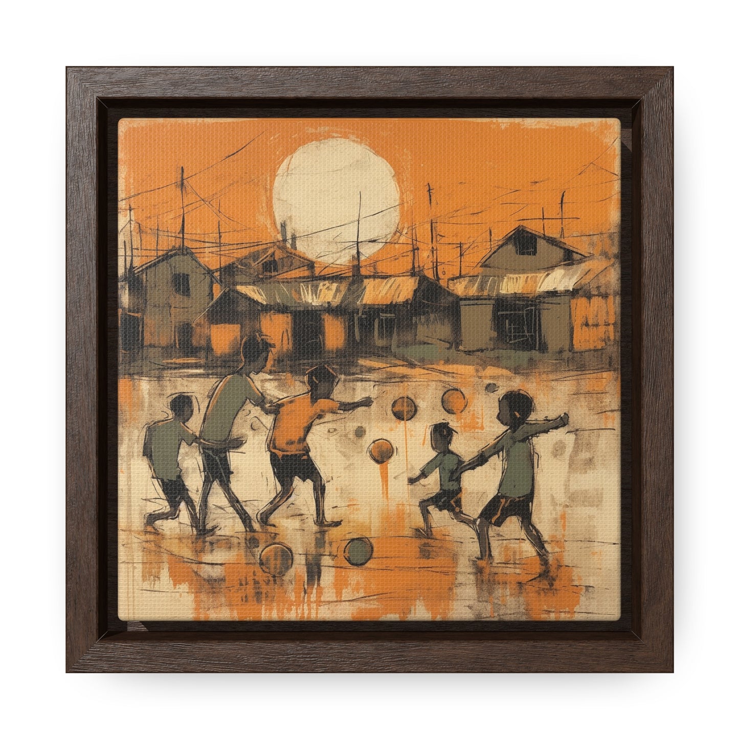 Childhood 22, Gallery Canvas Wraps, Square Frame