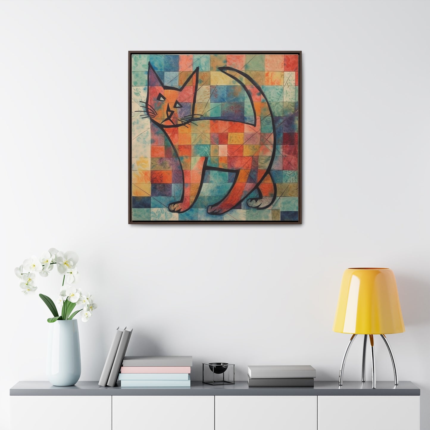 Cat 25, Gallery Canvas Wraps, Square Frame